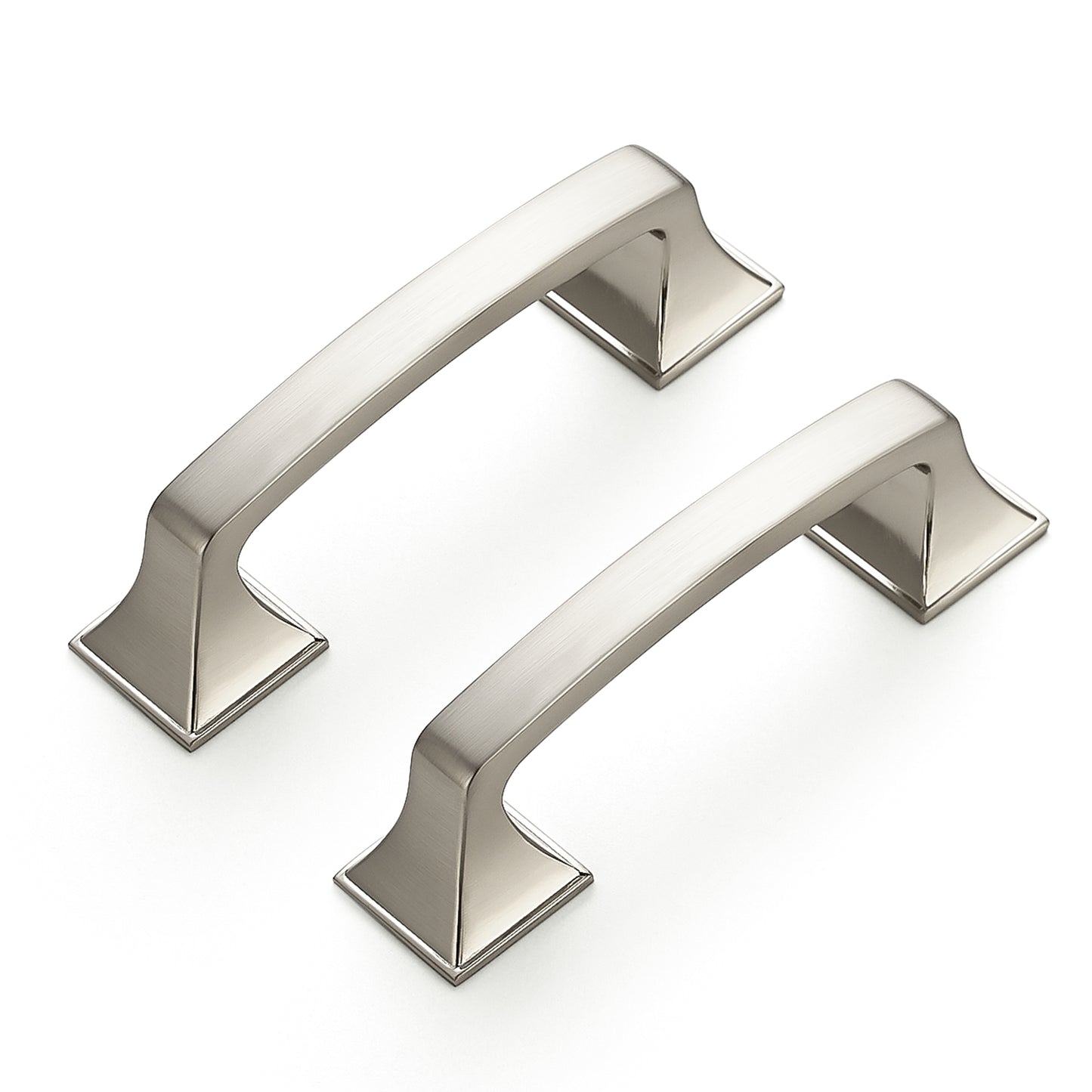 Ravinte Solid Big Square Foot Cabinet Pulls Arch Pull Kitchen Cabinet Handles Drawer Pulls Kitchen Cabinet Hardware Flat Cabinet Drawer Handles