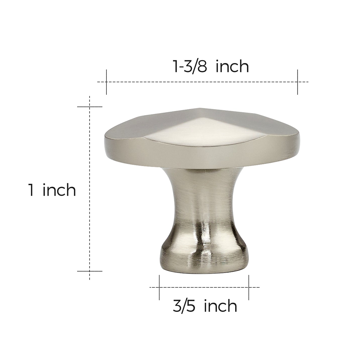 Ravinte Round Cabinet Hardware Knobs,Solid Zinc Alloy Single Hole Drawer Pulls Dresser Knobs for Kitchen,Bathroom Furniture