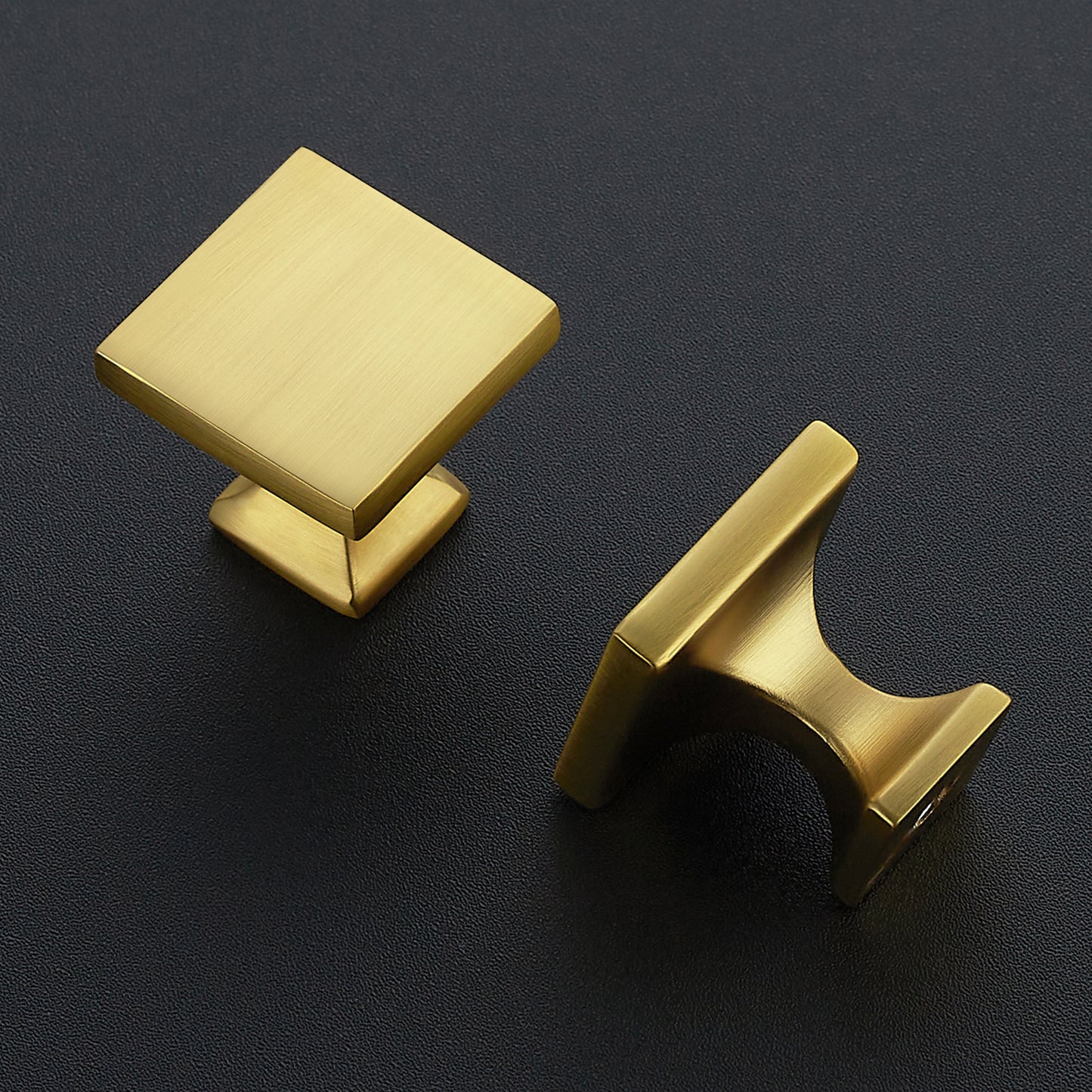 Ravinte Square Brushed Brass knobs Cabinet Kitchen Hardware Dresser Drawers Cabinet Door Knobs with Screwdriver