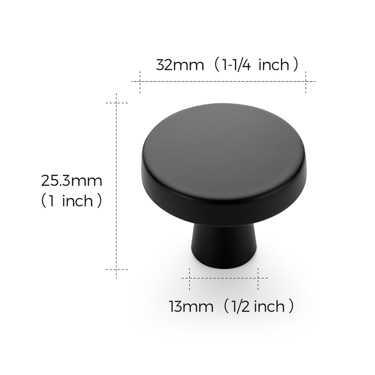 Ravinte Drawer Pulls 1-1/4 Inch Kitchen Cabinet Knobs Solid Round Dresser Drawer Knobs Dresser Knobs Simple Cabinet Hardware for Cupboard Drawer Pulls…