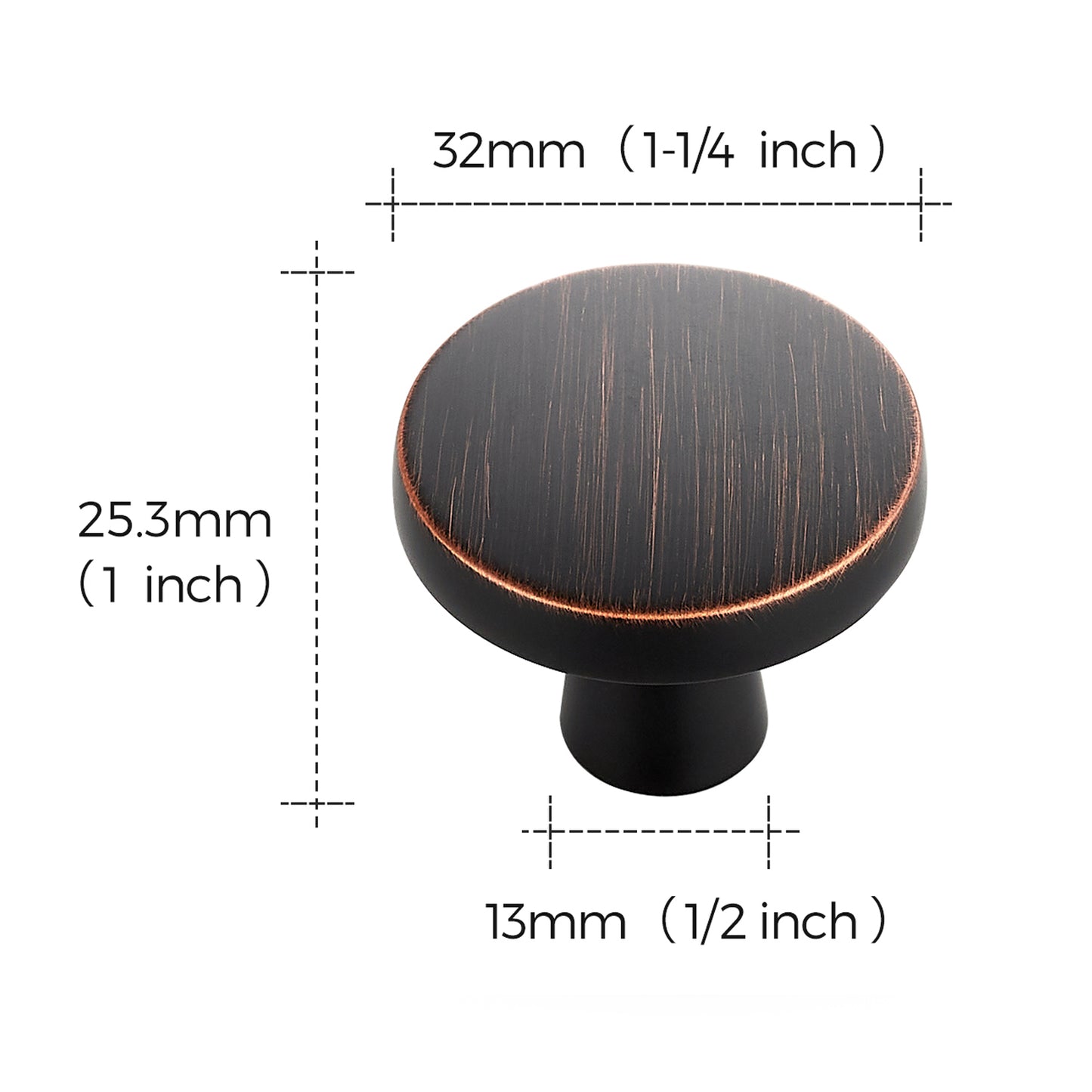 Ravinte Drawer Pulls 1-1/4 Inch Kitchen Cabinet Knobs Solid Round Dresser Drawer Knobs Dresser Knobs Simple Cabinet Hardware for Cupboard Drawer Pulls…