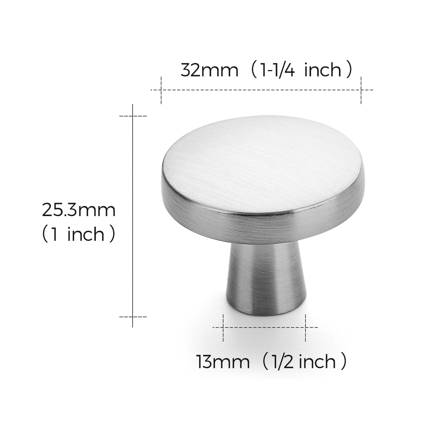 Ravinte Drawer Pulls 1-1/4 Inch Kitchen Cabinet Knobs Solid Round Dresser Drawer Knobs Dresser Knobs Simple Cabinet Hardware for Cupboard Drawer Pulls…