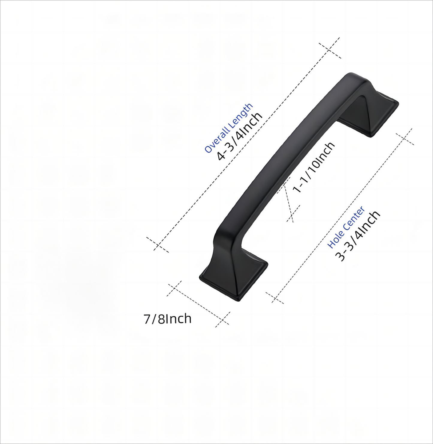 Ravinte Solid Big Square Foot Cabinet Pulls Arch Pull Kitchen Cabinet Handles Drawer Pulls Kitchen Cabinet Hardware Flat Cabinet Drawer Handles