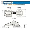 Ravinte 30 Pack Soft Close Hidden Hinges Surface Mount Kitchen Cabinet Hinges, No Pre-drilled Heavy Duty for Kitchen Cabinet Cupboard Door