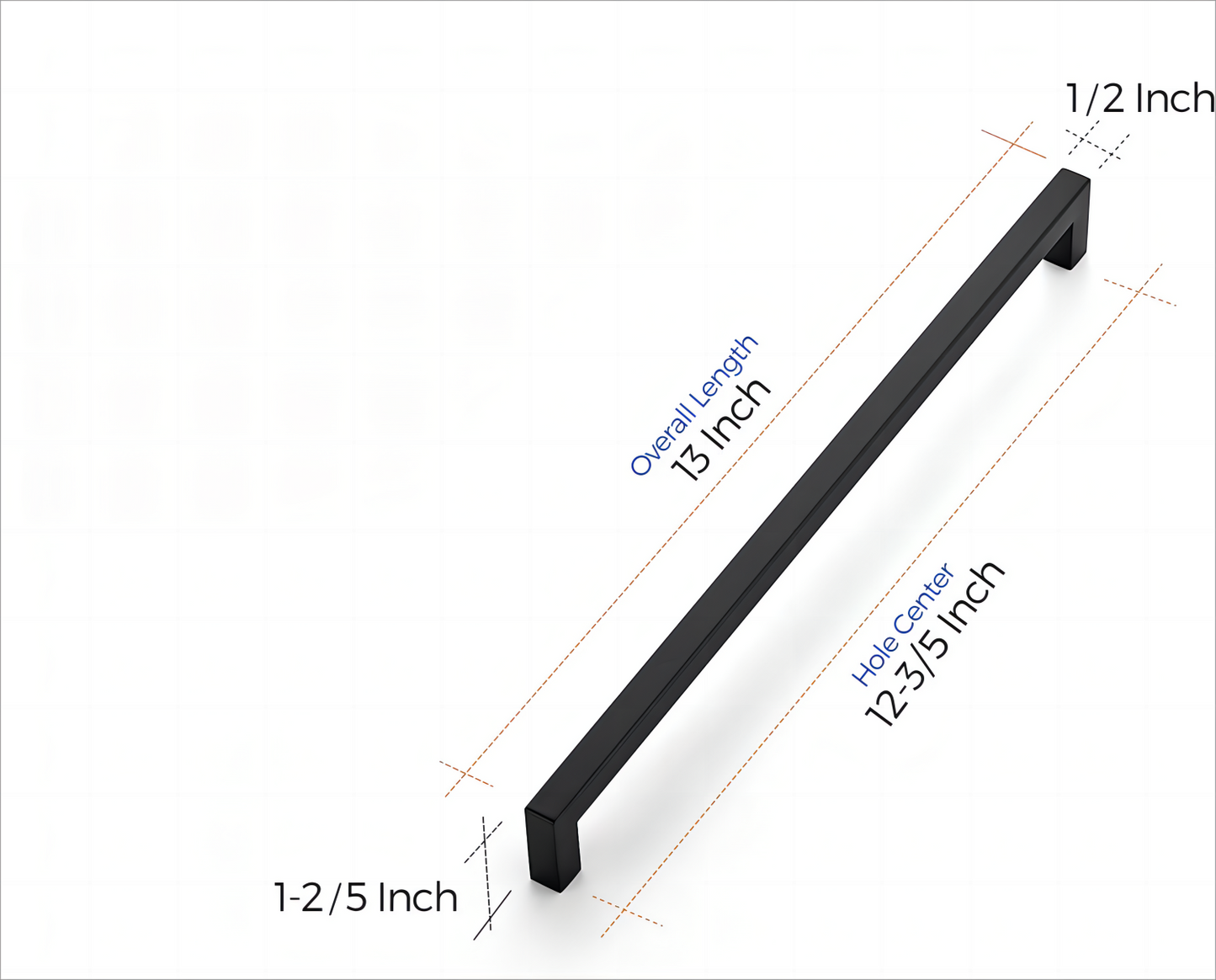 Ravinte Kitchen Square Cabinet Handles Matte Black Cabinet Pulls Black Drawer Pulls Kitchen Cabinet Hardware Kitchen Handles for Cabinets Cupboard Handles Drawer Handles