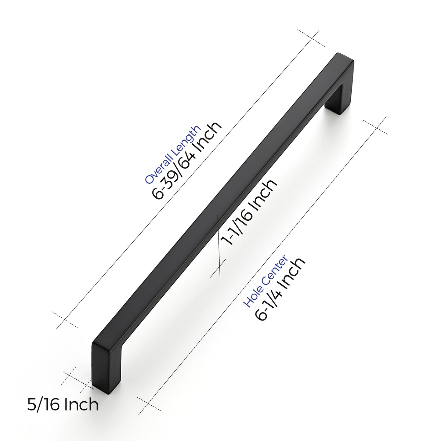 Ravinte Matte Black Cabinet Pulls Slim Kitchen Cabinet Handles Drawer Pulls Kitchen Drawer Handles Cabinet Hardware Square Kitchen Cabinets Cupboard Pulls