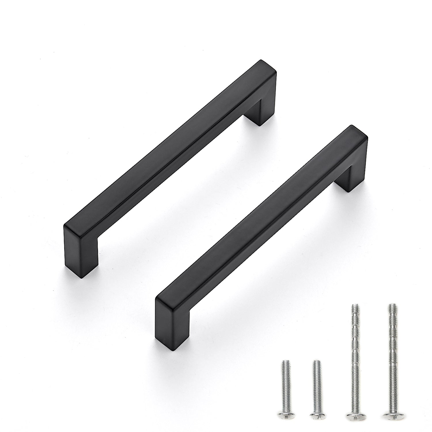 Ravinte 25 Pack 5 Inch Kitchen Square Cabinet Handles Matte Black Cabinet Pulls Black Drawer Pulls Kitchen Cabinet Hardware Kitchen Handles for