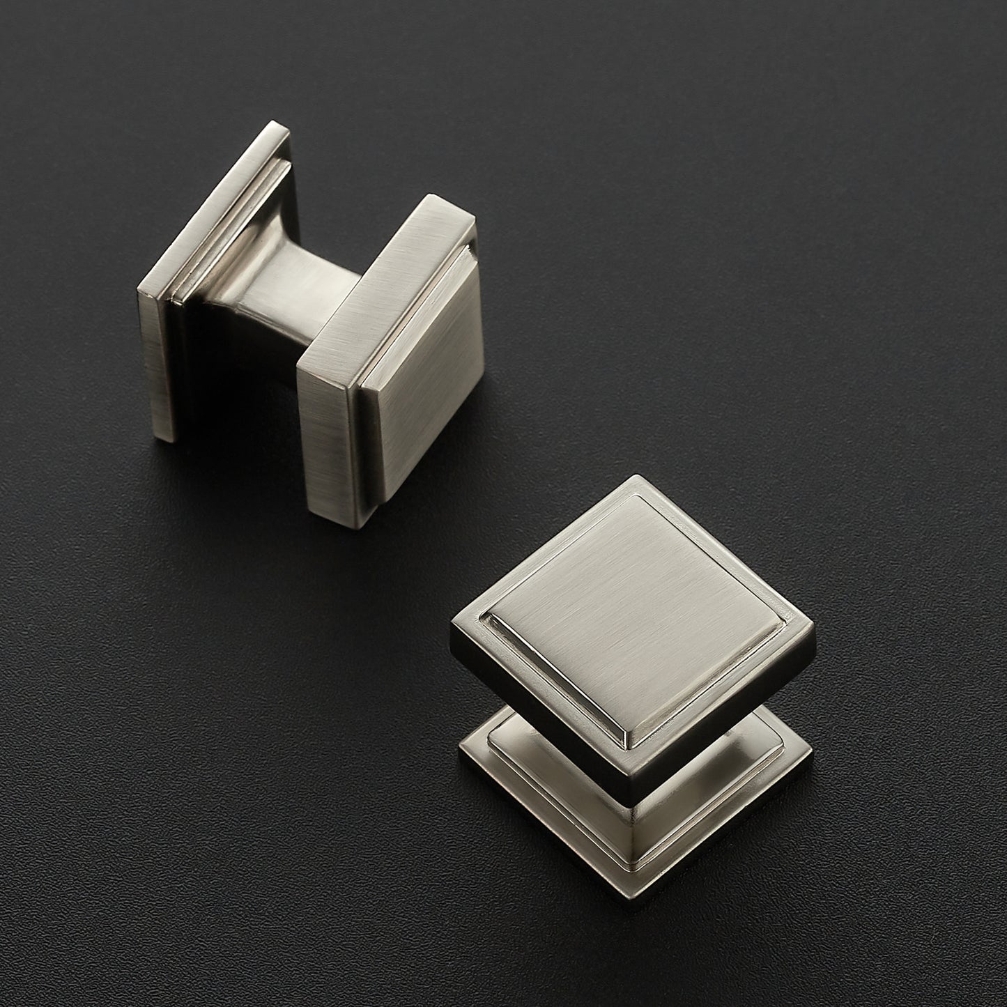 Ravinte   Square Kitchen Cabinet Knobs,Zinc Solid Drawer Pulls,Farmouse Cabinet Handles for Cupboard, Dresser, Closet and Bathroom, Modern Cabinet Hardware for Cabinets