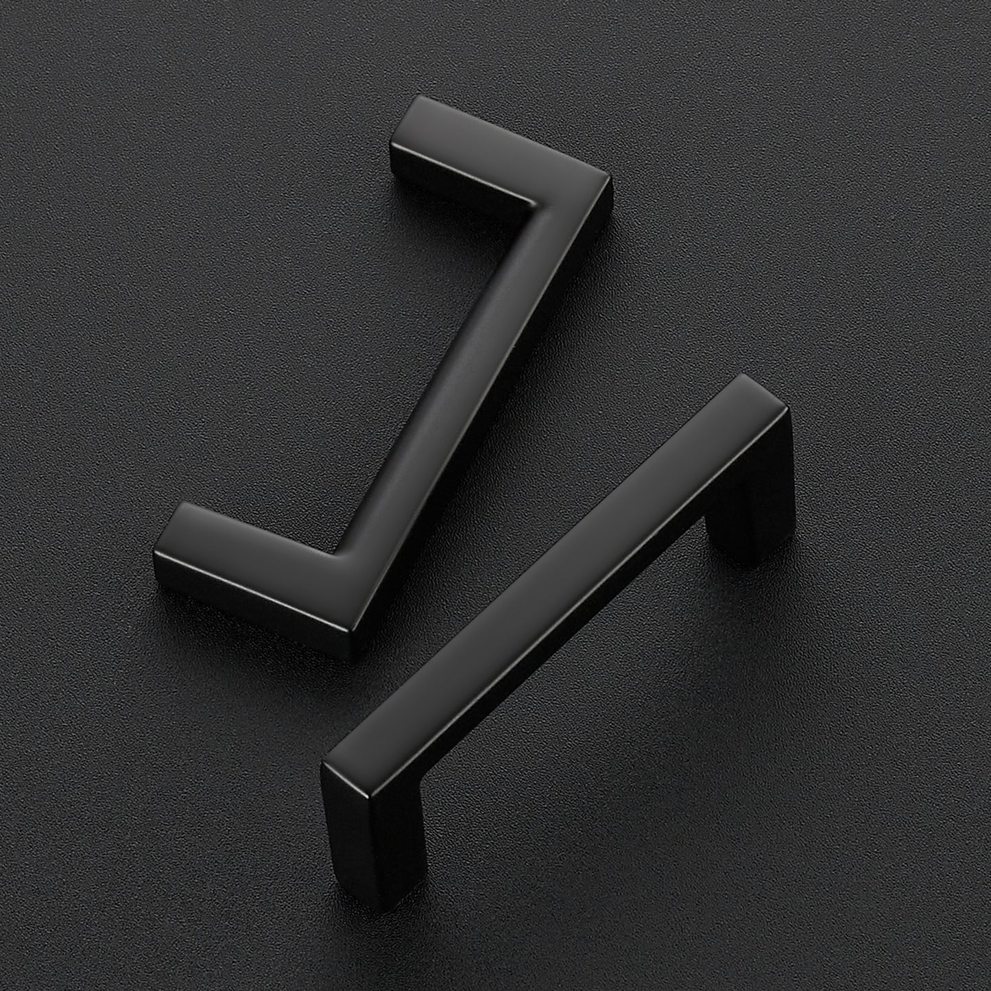 Ravinte Matte Black Cabinet Pulls Slim Kitchen Cabinet Handles Drawer Pulls Kitchen Drawer Handles Cabinet Hardware Square Kitchen Cabinets Cupboard Pulls