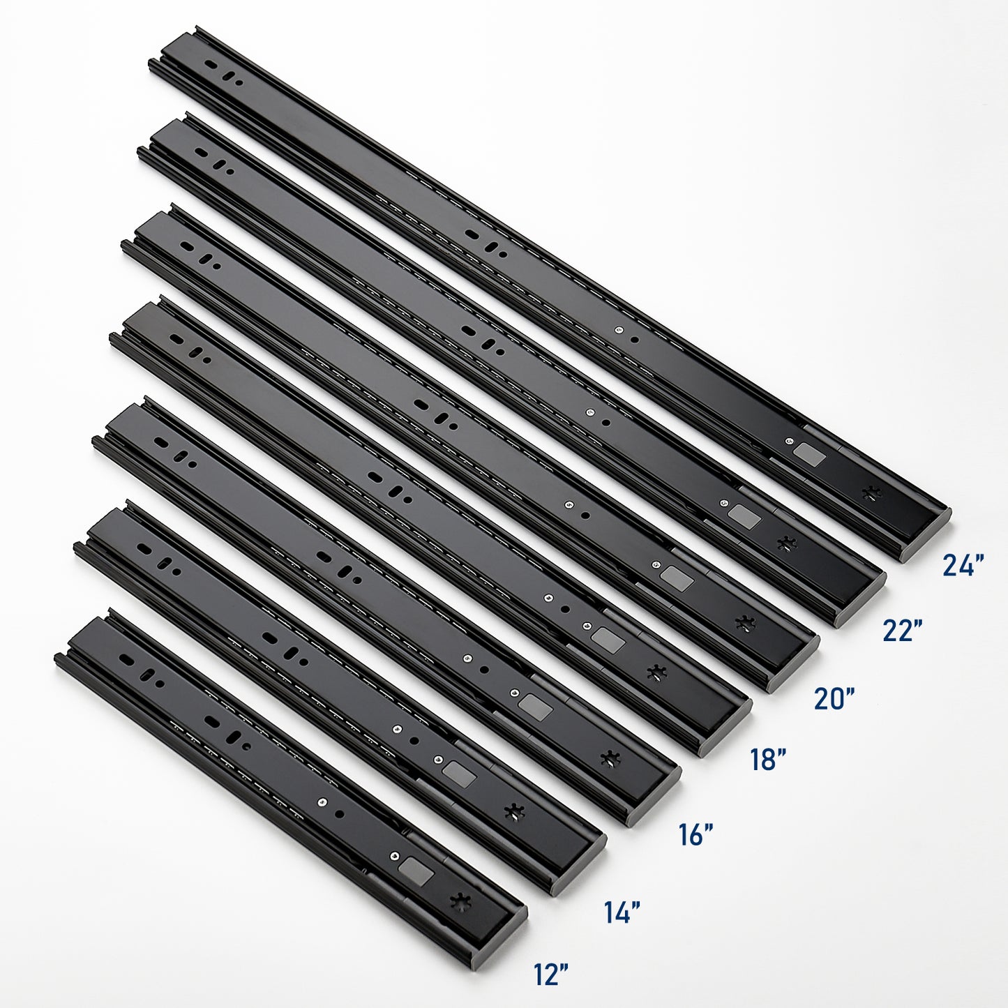 Ravinte Full Extension Ball Bearing Drawer Slides Side Mount Drawer Slides Soft Close Drawer Glide