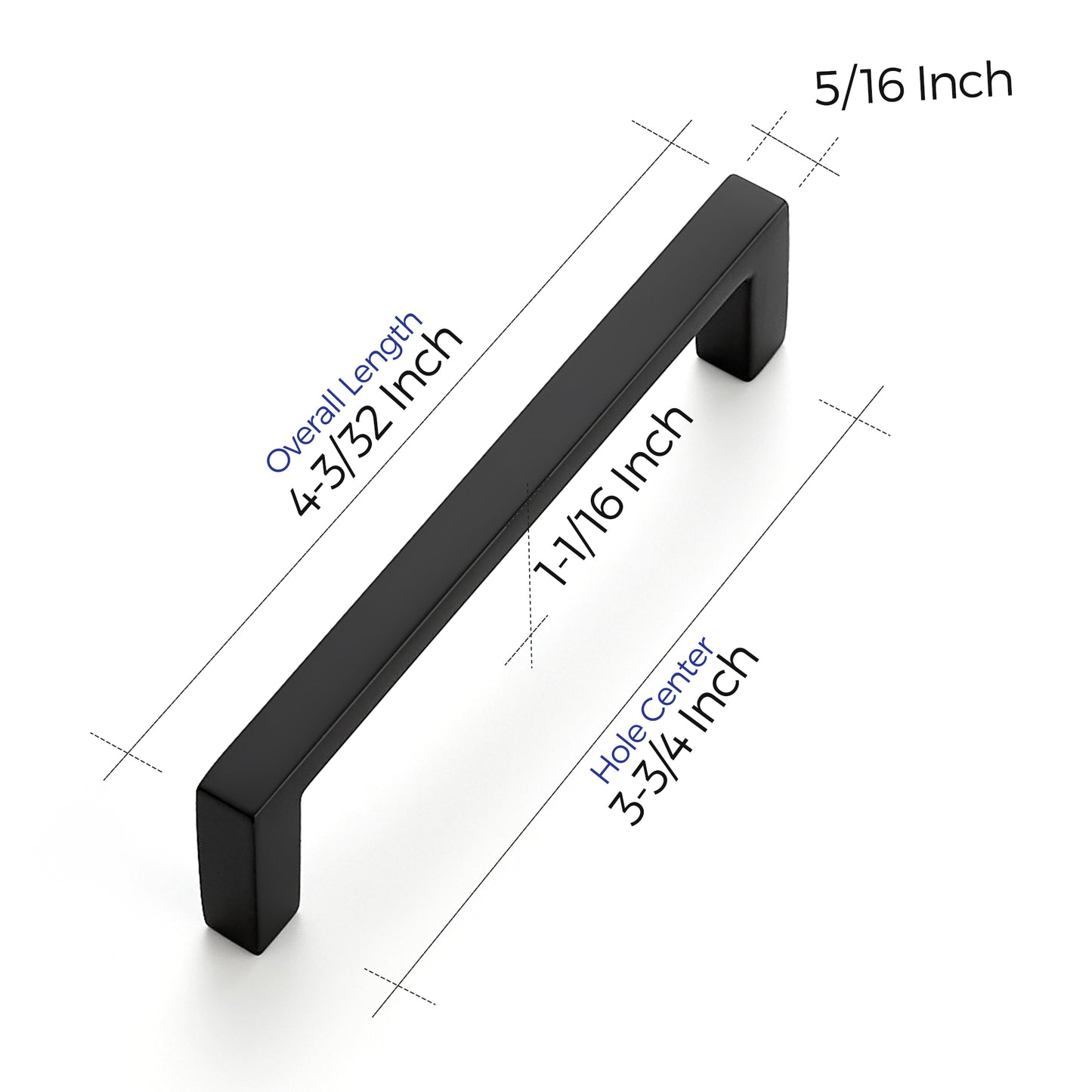 Ravinte Matte Black Cabinet Pulls Slim Kitchen Cabinet Handles Drawer Pulls Kitchen Drawer Handles Cabinet Hardware Square Kitchen Cabinets Cupboard Pulls