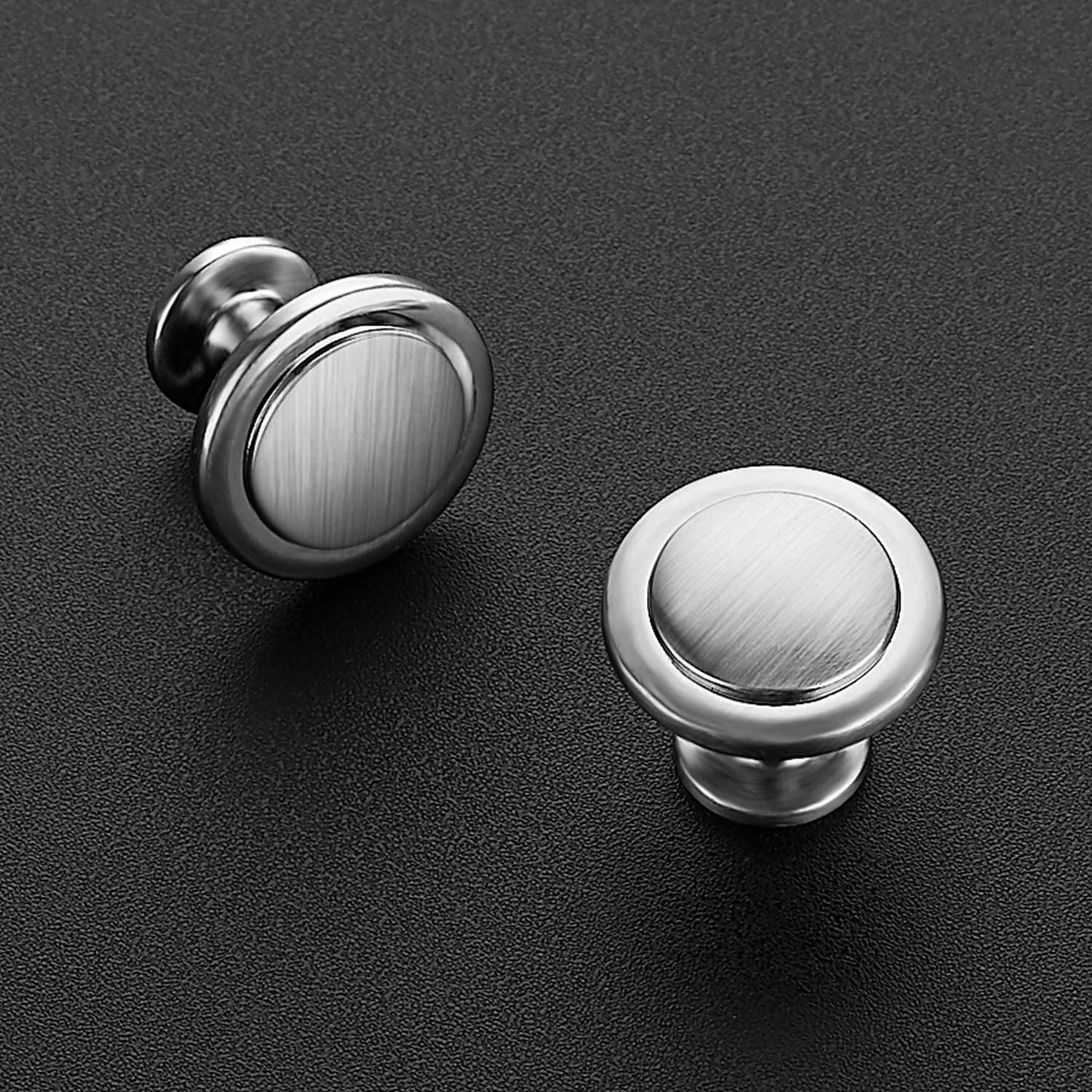 Ravinte 1-1/4 inch Kitchen Cabinet Knobs Drawer Knobs Dresser Knobs Matte Black Zinc Knobs Drawer Pulls Door Knobs Dresser Drawer Handles Knobs for Dresser Drawers