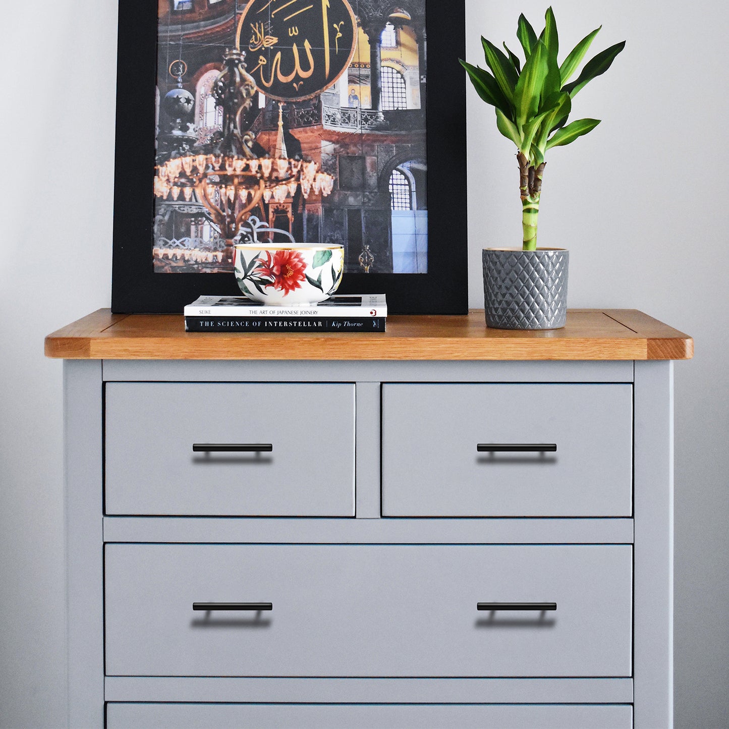 25 Pack 6 inch Cabinet Pulls Matte Black Stainless Steel Kitchen Drawer Pulls Cabinet Handles 3.75” Hole Center