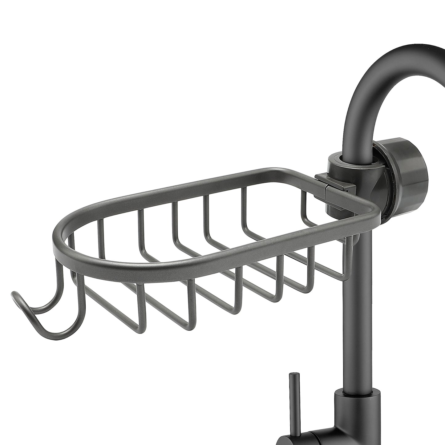 Ravinte Sponge Holder for Kitchen Sink, Hanging Drain Sink Sponge Holder Over Facuet Sponge Holder Sink Caddy Faucet Rack for Kitchen Sink Organizer and Bathroom Shower Rack