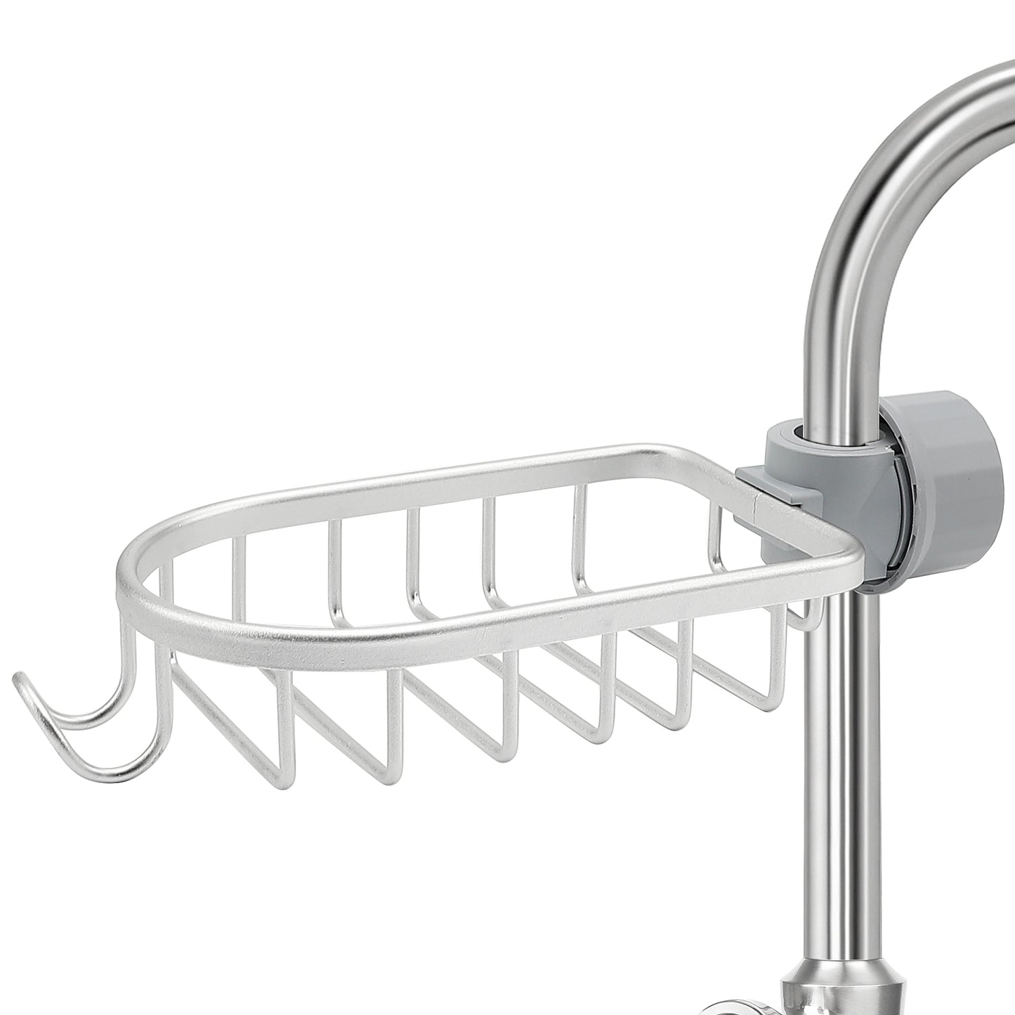 Ravinte Sponge Holder for Kitchen Sink, Hanging Drain Sink Sponge Holder Over Facuet Sponge Holder Sink Caddy Faucet Rack for Kitchen Sink Organizer and Bathroom Shower Rack