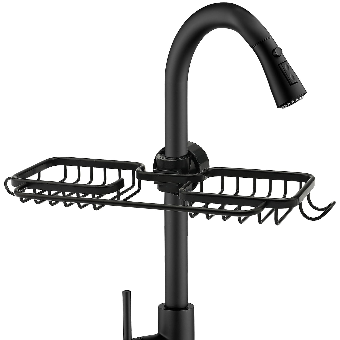 Ravinte Sponge Holder for Kitchen Sink, Hanging Drain Sink Sponge Holder Over Facuet Sponge Holder Sink Caddy Faucet Rack for Kitchen Sink Organizer and Bathroom Shower Rack