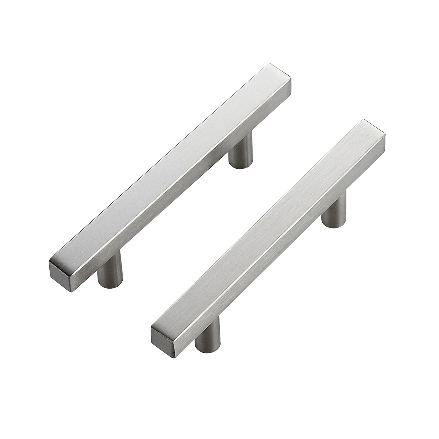 Ravinte 6'' Square Cabinet Pulls Matte Black Stainless Steel Kitchen Drawer Pulls Cabinet Handles 6”Length, 3-3/4” Hole Center…