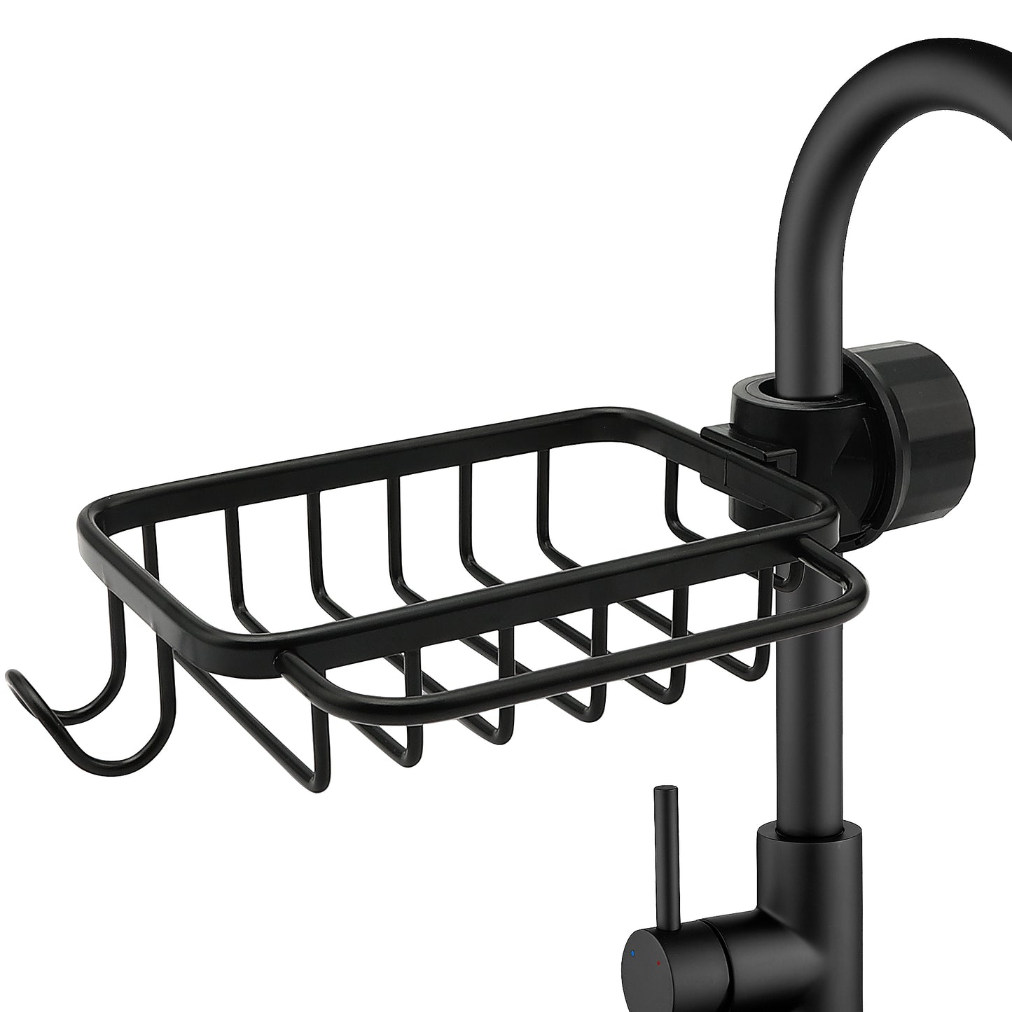 Ravinte Sponge Holder for Kitchen Sink, Hanging Drain Sink Sponge Holder Over Facuet Sponge Holder Sink Caddy Faucet Rack for Kitchen Sink Organizer and Bathroom Shower Rack