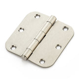 Ravinte Door Hinges 3 ½"x 3 ½" Door Hardware Controls Rounded 5/8" Radius Corners Interior Door Hinges, Steel Bifold Residential Standard  Hinges 3.8" for Interior Doors.