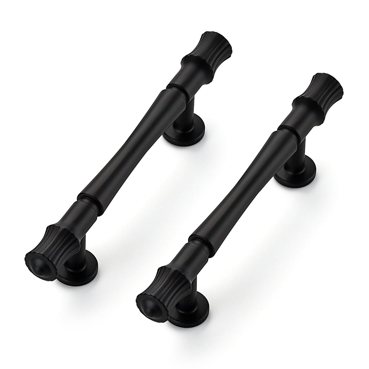 Ravinte Solid Matte Black Zinc Kitchen Cabinet Handles| Zinc Alloy, Screws Included, T-bar Shape, Deep-Thread Firm Base, Drawer Pulls, Cupboard Hardware, for Dresser Drawer Pulls