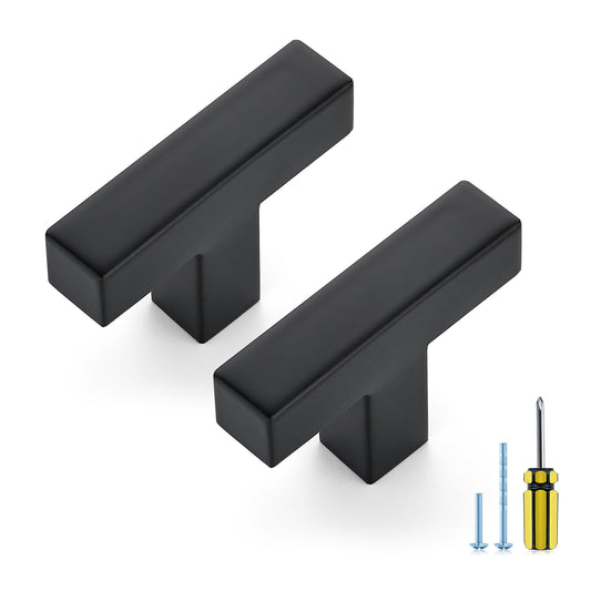 Ravinte Square Pulls Cabinet Handles | Stainless Steel Pull Feel, Square Bar Grip, Smooth Touch, Screwdriver Included, For Cupboards, Drawers, Dressers, Cabinets