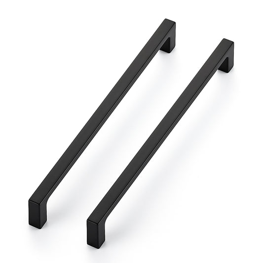 Ravinte Square & Solid Cabinet Handles|Solid Zinc, Modern Style, Screws Included, Drawer Pulls Fit Kitchen Cabinets Hardware & Dresser