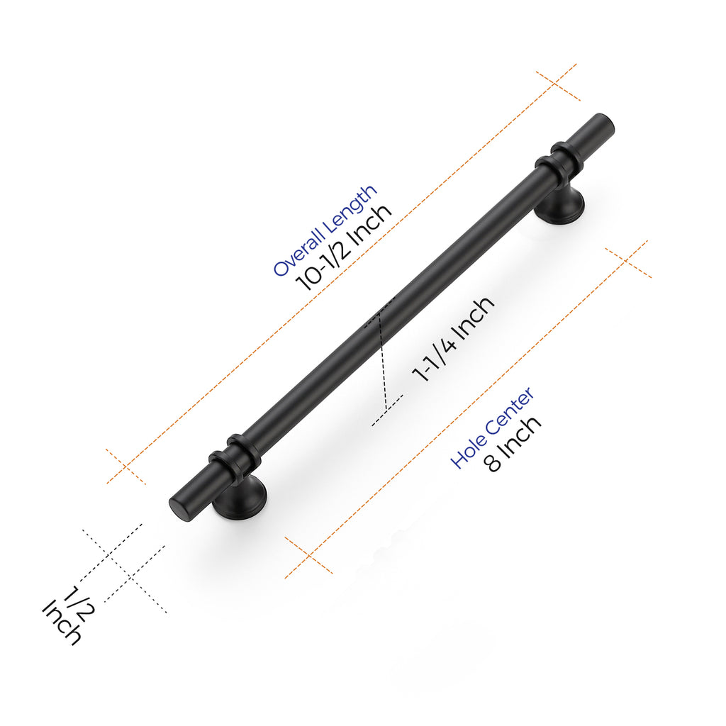 Ravinte Pulls Kitchen Cupboard Handles with Round Base Matte B