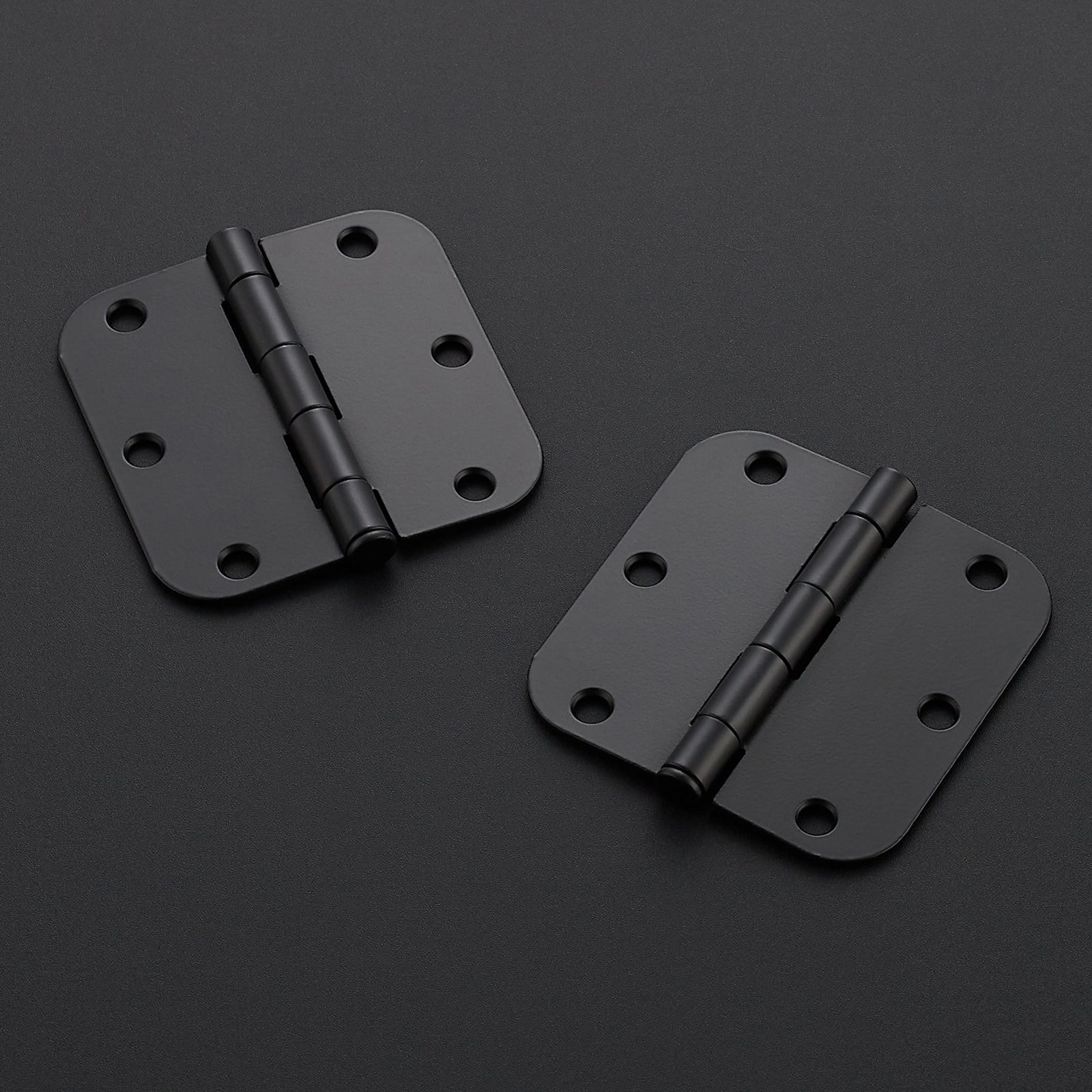 Ravinte Door Hinges 3 ½"x 3 ½" Door Hardware Controls Rounded 5/8" Radius Corners Interior Door Hinges, Steel Bifold Residential Standard  Hinges 3.8" for Interior Doors.