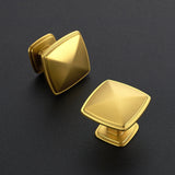 Ravinte Square Single Hole Gold Kitchen Cabinet Knobs Dresser Drawer Cabinet Pulls Drawer Knobs Cabinet Hardware Contemporary Antique Rustic Knobs with Screwdriver