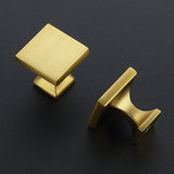 Ravinte Square Brushed Brass knobs Cabinet Kitchen Hardware Dresser Drawers Cabinet Door Knobs with Screwdriver