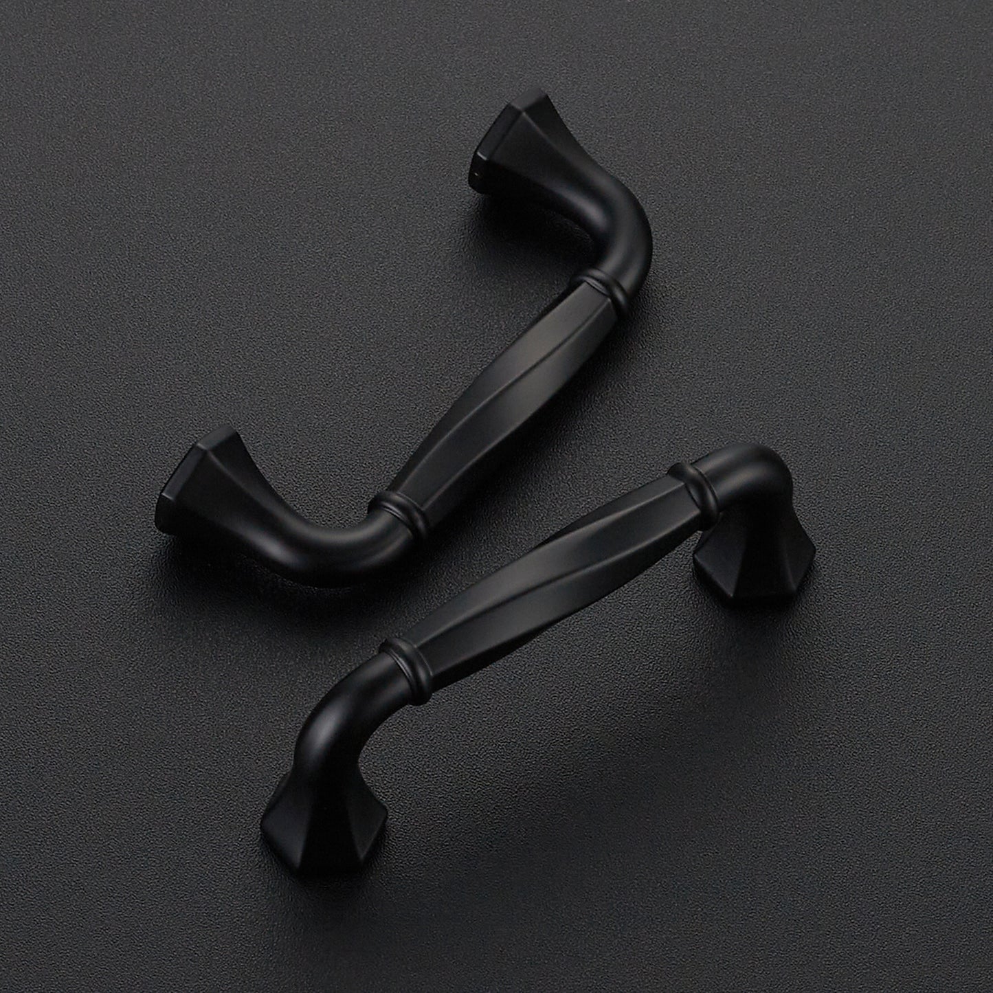 Ravinte Zinc Alloy Cabinet Handles, Pulls| Solid Zinc Alloy, Polygonal Base Hides Scratches, Easy to Install, Individual Wrapped, Cabinet Hardware for Cupboard Dresser
