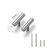 15 Pack 2 Inch Cabinet Pulls Brushed Nickel Stainless Steel Kitchen Cupboard Handles Cabinet Handles 2”Length