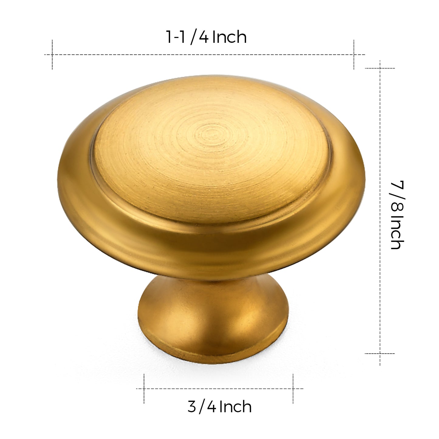 Ravinte Kitchen Cabinet Knobs 1-1/4 Inch Round Drawer Pulls Stainless Steel Drawer Handles Door Hardware for Dresser Cabinets