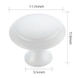 Ravinte Kitchen Cabinet Knobs 1-1/4 Inch Round Drawer Pulls Stainless Steel Drawer Handles Door Hardware for Dresser Cabinets