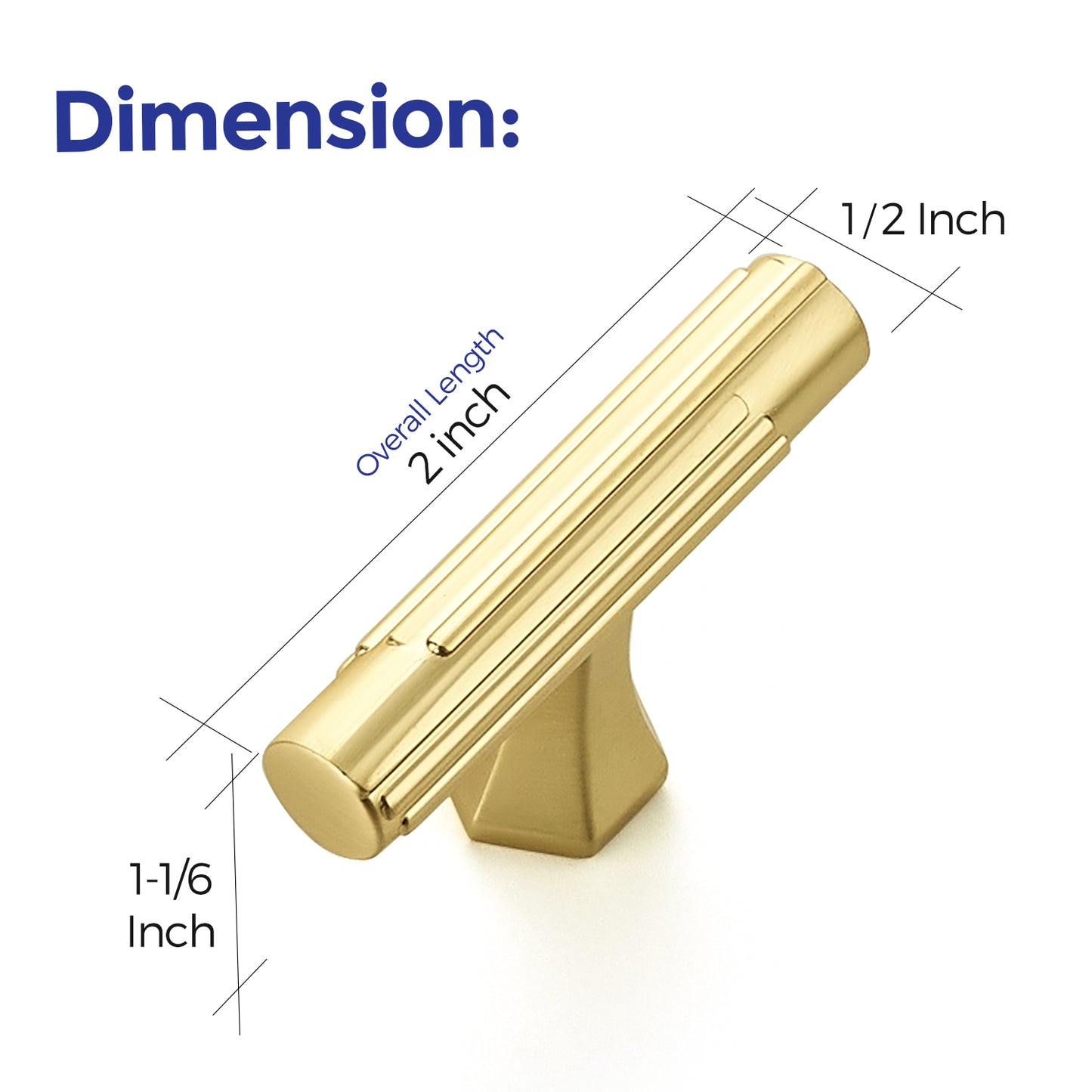 Ravinte Solid Zinc Cabinet Handles,Pulls| Solid Zinc Alloy, Easy to Install, Polygonal Base Hides Scratches, Individual Wrapped, Cabinet Hardware for Cupboard Dresser