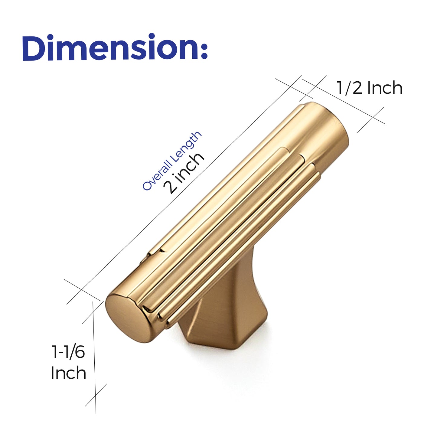 Ravinte Solid Zinc Cabinet Handles,Pulls| Solid Zinc Alloy, Easy to Install, Polygonal Base Hides Scratches, Individual Wrapped, Cabinet Hardware for Cupboard Dresser