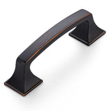Ravinte Solid 3 Inch Big Square Foot Cabinet Pulls Oil Rubbed Bronze Arch Pull Kitchen Cabinet Handles Drawer Pulls Kitchen Cabinet Hardware Bronze Cabinet Drawer Handles