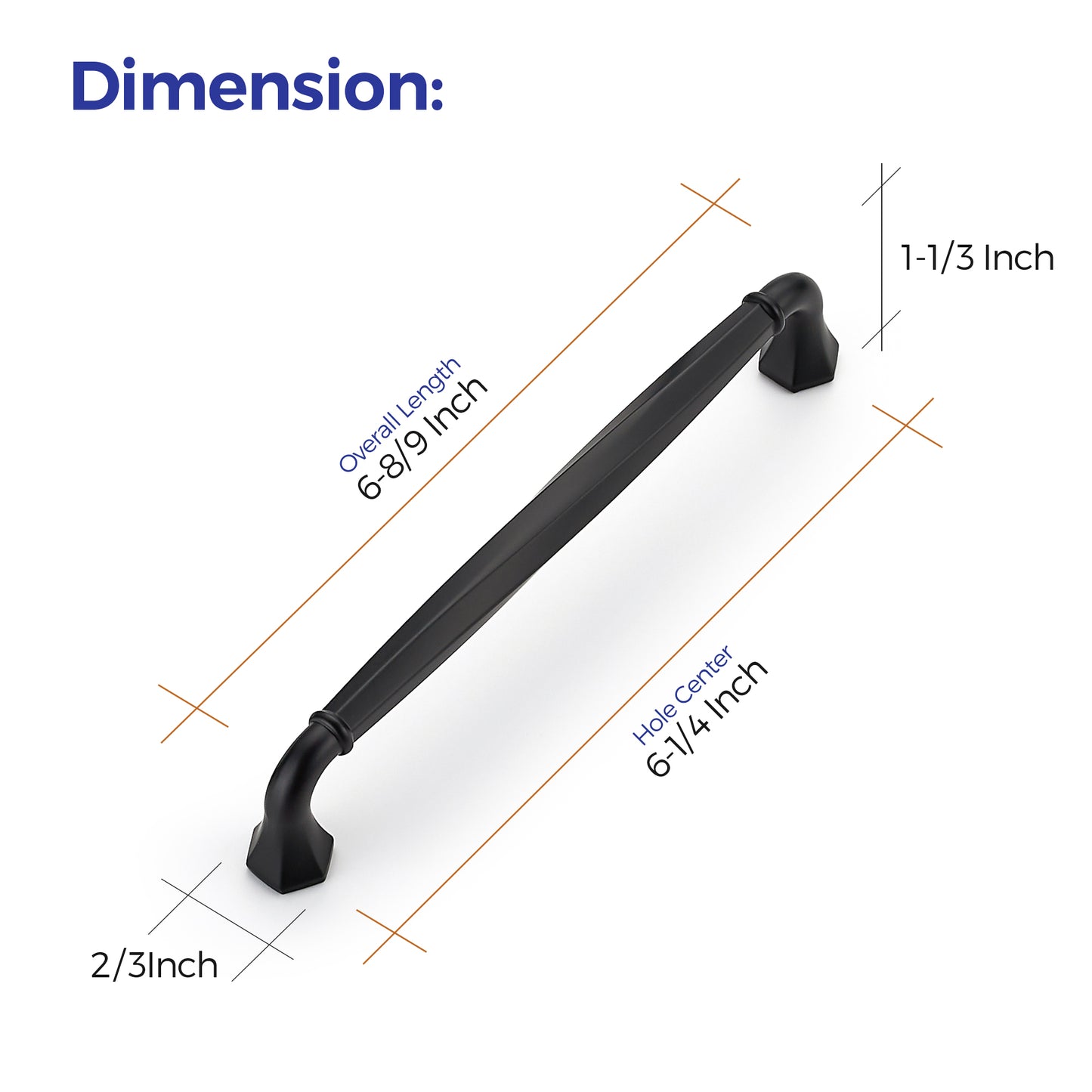 Ravinte Zinc Alloy Cabinet Handles, Pulls| Solid Zinc Alloy, Polygonal Base Hides Scratches, Easy to Install, Individual Wrapped, Cabinet Hardware for Cupboard Dresser