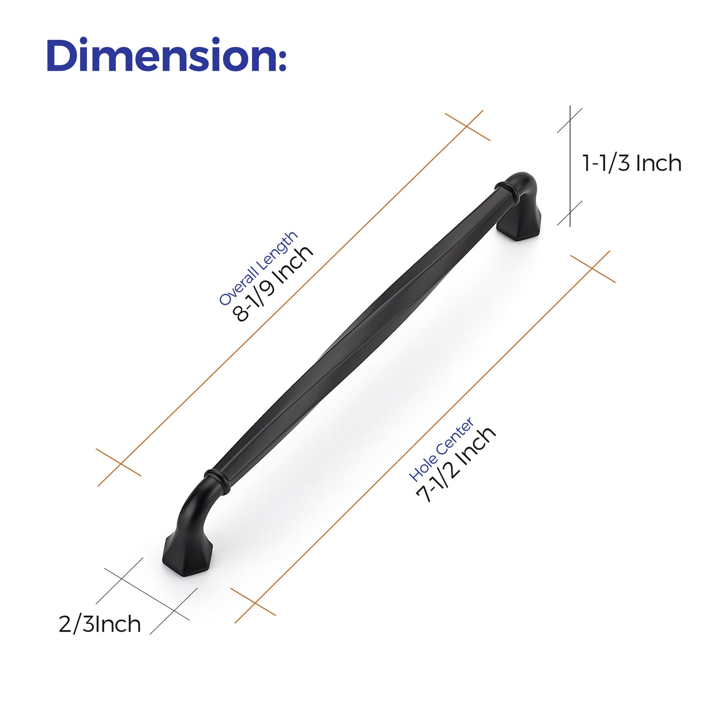Ravinte Zinc Alloy Cabinet Handles, Pulls| Solid Zinc Alloy, Polygonal Base Hides Scratches, Easy to Install, Individual Wrapped, Cabinet Hardware for Cupboard Dresser