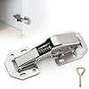 Ravinte 30 Pack Soft Close Hidden Hinges Surface Mount Kitchen Cabinet Hinges, No Pre-drilled Heavy Duty for Kitchen Cabinet Cupboard Door