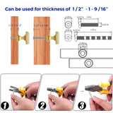 Ravinte Square Brushed Brass knobs Cabinet Kitchen Hardware Dresser Drawers Cabinet Door Knobs with Screwdriver