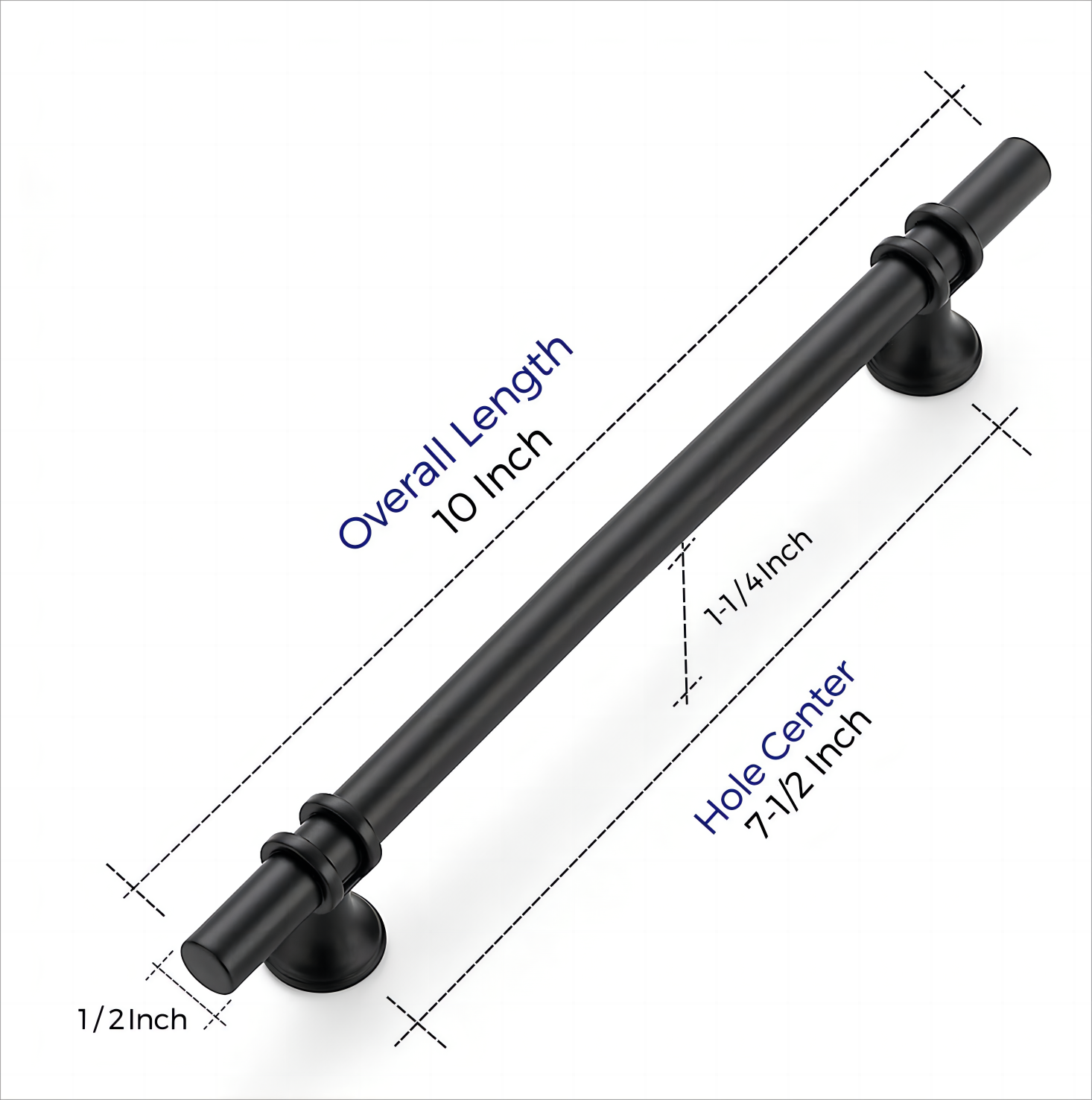 Ravinte Cabinet Pulls Kitchen Cupboard Handles with Round Base Matte B