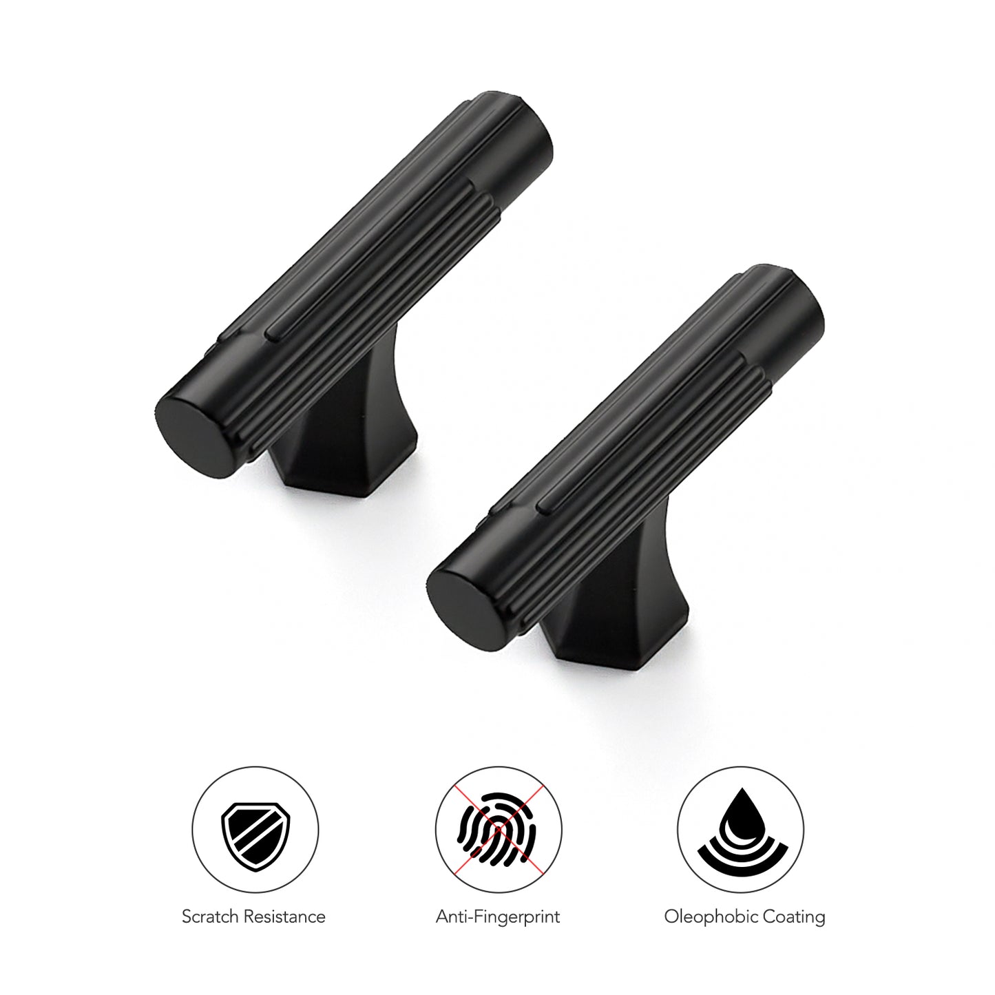 Ravinte Solid Zinc Cabinet Handles,Pulls| Solid Zinc Alloy, Easy to Install, Polygonal Base Hides Scratches, Individual Wrapped, Cabinet Hardware for Cupboard Dresser