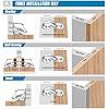 Ravinte 30 Pack Soft Close Hidden Hinges Surface Mount Kitchen Cabinet Hinges, No Pre-drilled Heavy Duty for Kitchen Cabinet Cupboard Door
