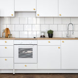 Ravinte Kitchen Cabinet Knobs 1-1/4 Inch Round Drawer Pulls Stainless Steel Drawer Handles Door Hardware for Dresser Cabinets