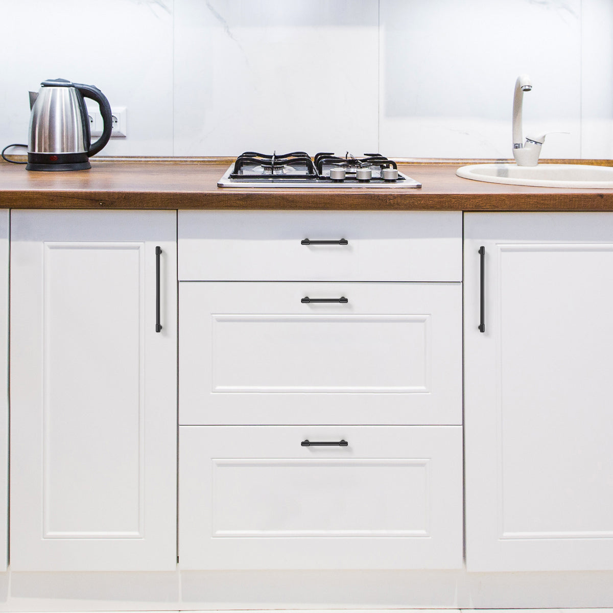 Ravinte Kitchen Pulls Cabinet Handles | Solid Zinc Alloy, Round T-Bar Shape, Screws Included, Dresser Handles, Cabinet Drawer Pulls, for Kitchen Cupboard Hardware
