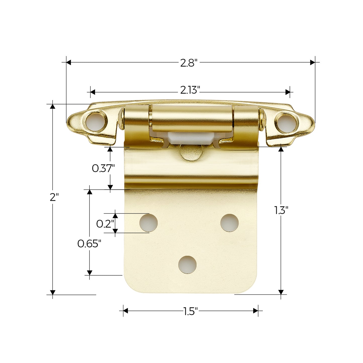Ravinte  3/8 inch Inset Cabinet Hinges Kitchen Cabinet Hinges Self Closing Hinges for Kitchen/Bathroom/Furniture Cabinets & Doors,Decorative Cabinet Hardware