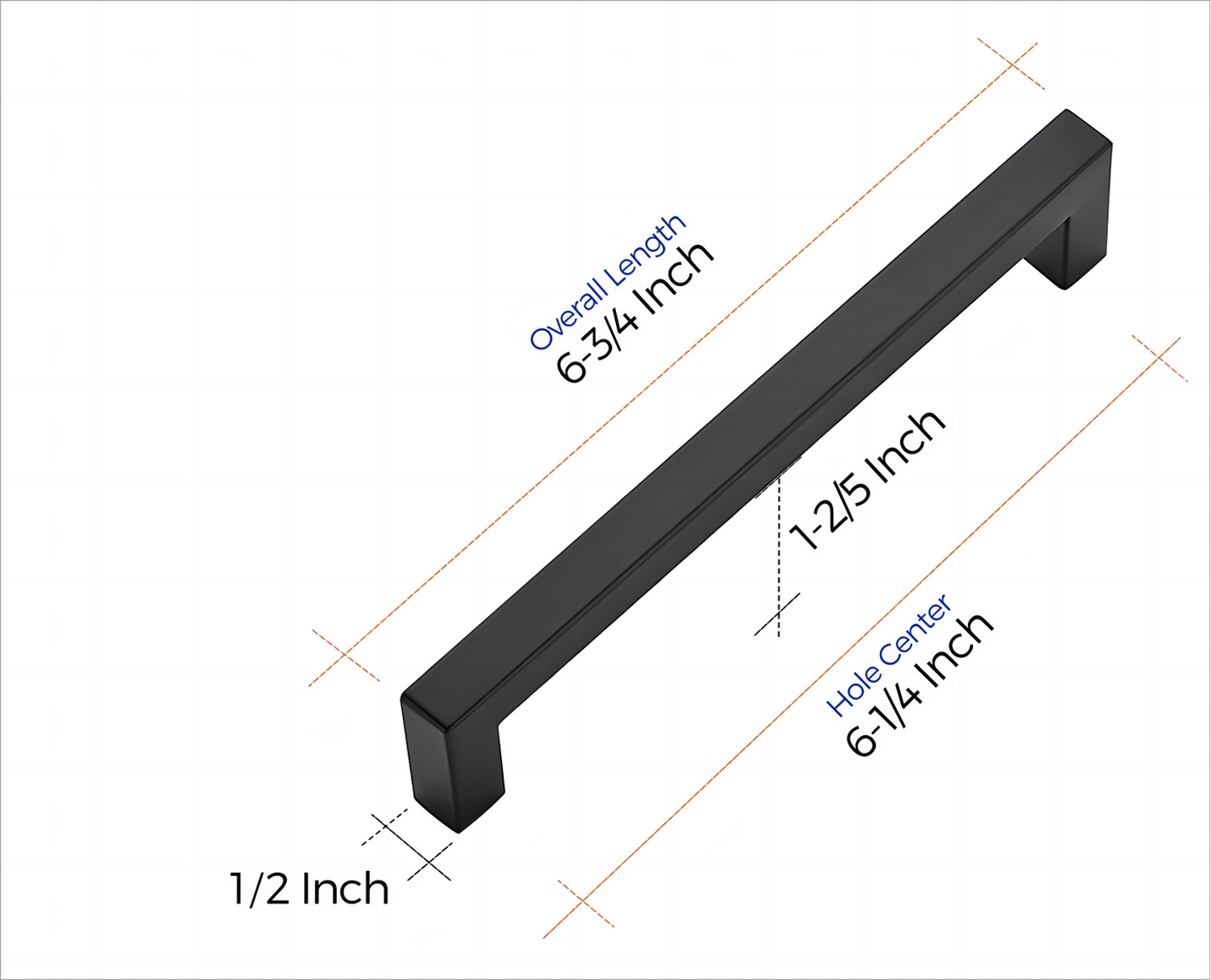 Ravinte Kitchen Square Cabinet Handles Matte Black Cabinet Pulls Black Drawer Pulls Kitchen Cabinet Hardware Kitchen Handles for Cabinets Cupboard Handles Drawer Handles