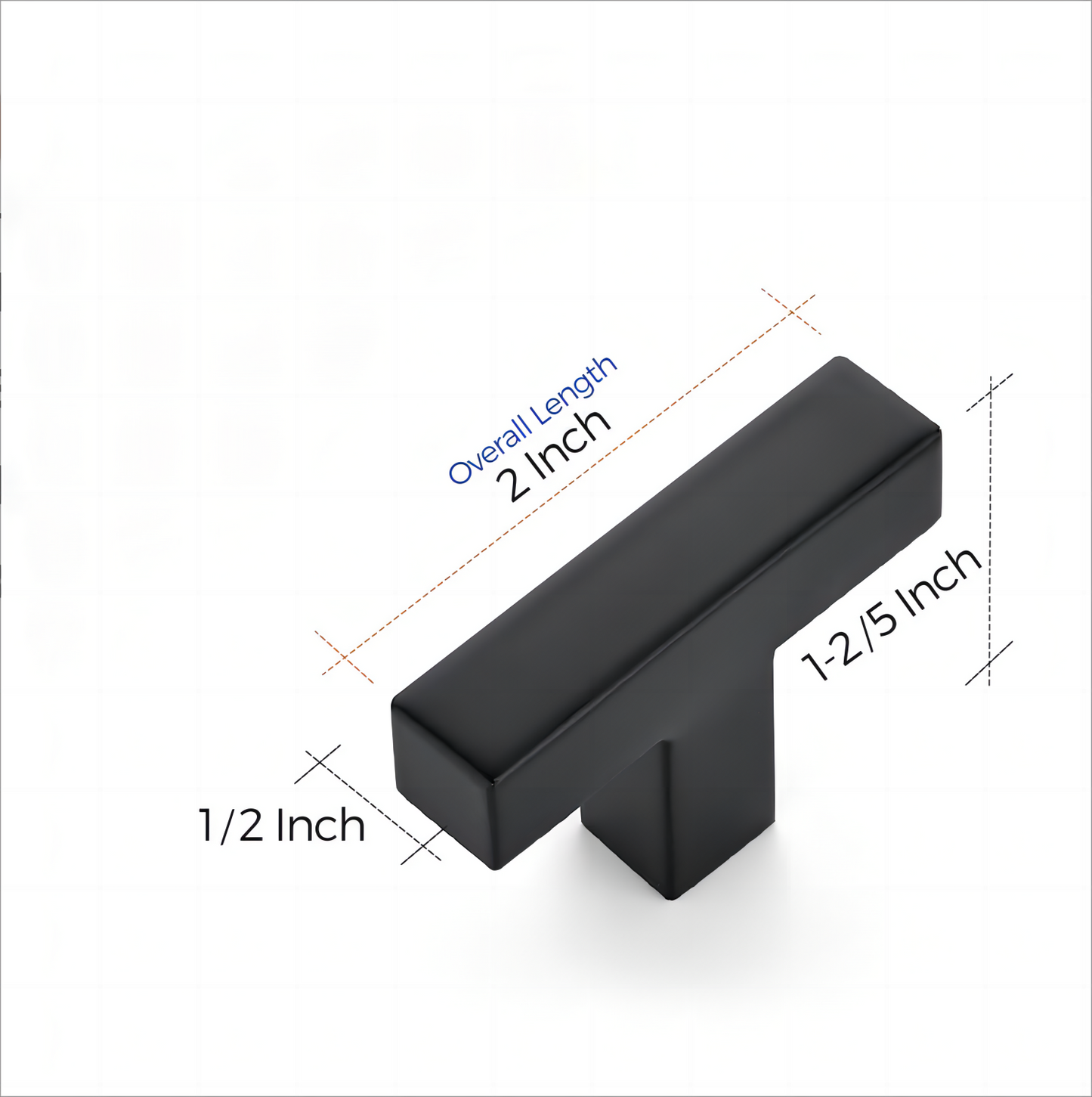 Ravinte Kitchen Square Cabinet Handles Matte Black Cabinet Pulls Black Drawer Pulls Kitchen Cabinet Hardware Kitchen Handles for Cabinets Cupboard Handles Drawer Handles