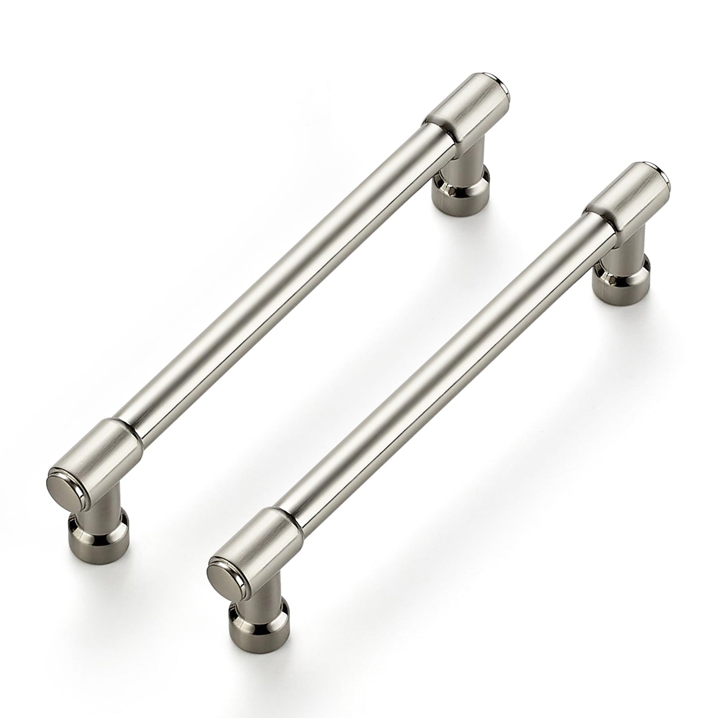 Ravinte 20 Pack 5 Inch Hole Center Solid Kitchen Cabinet Handles Brushed Nickel Dresser Pulls Cabinet Drawer Pulls for Kitchen Cupboard Hardware